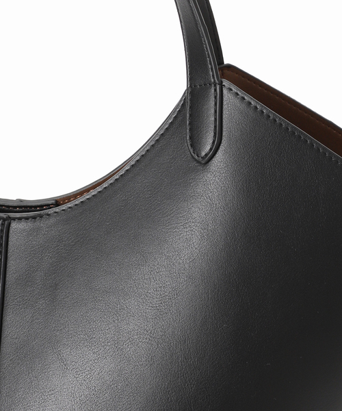 SLOBE IENA(スローブイエナ)の「《一部WEB限定/追加》SLOBE ラウンドビッグトート(トートバッグ・レディース・ブラック/ブラウン・FREE)」の22枚目の写真