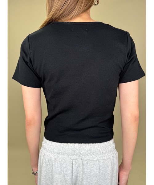 EGOIST(エゴイスト)の「ハートロゴチビTシャツ(Tシャツ/カットソー・レディース・ホワイト/レッド/ブラック・FREE)」の5枚目の写真