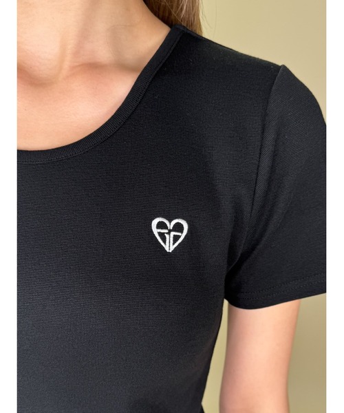 EGOIST(エゴイスト)の「ハートロゴチビTシャツ(Tシャツ/カットソー・レディース・ホワイト/レッド/ブラック・FREE)」の4枚目の写真