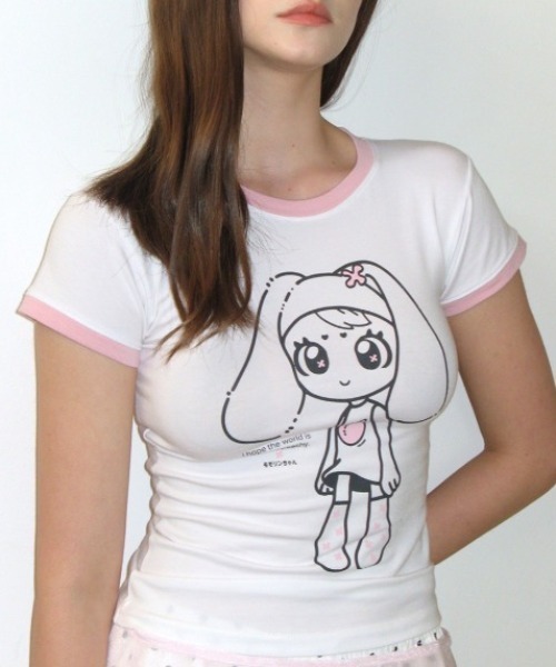 tシャツ 「CRANK」RINGER TOP / 「クランク」リンガーTシャツ レディース CRANK（クランク）の「【CRANK】RINGER TOP / 【クランク