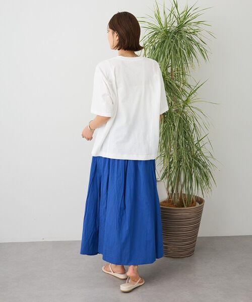 CRAFT STANDARD BOUTIQUE（クラフトスタンダードブティック）の「カットクレープワイドキリカエTee（Tシャツ/カットソー・レディース・ブラウン/パープル/イエロー/オレンジ/ブラック/ホワイト・FREE）」の17枚目の写真