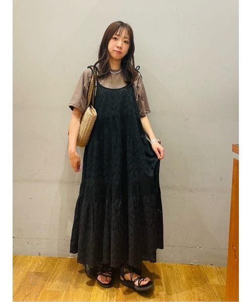 CRAFT STANDARD BOUTIQUE（クラフトスタンダードブティック）の「カットクレープワイドキリカエTee（Tシャツ/カットソー・レディース・ブラウン/パープル/イエロー/オレンジ/ブラック/ホワイト・FREE）」の11枚目の写真