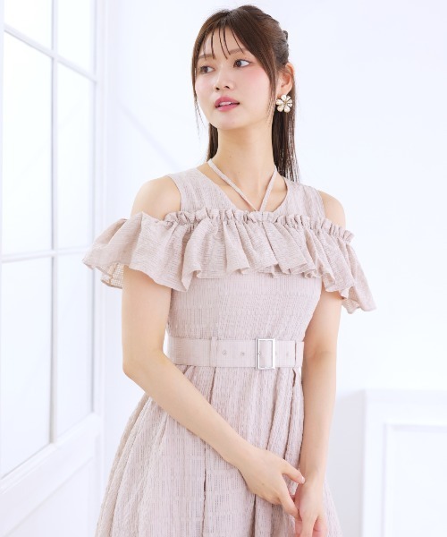 セール】ホルターリボンコットンワンピース(ワンピース)|AND セール】ホルターリボンコットンワンピース(ワンピース)|AND