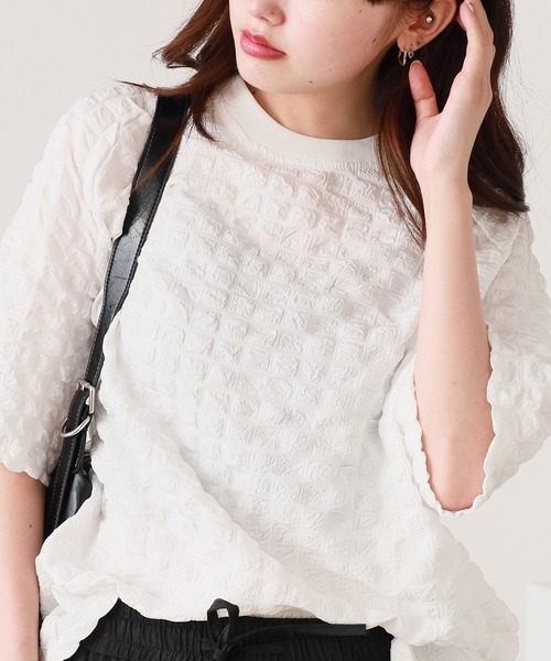 ROOPTOKYO(ループトウキョウ)の「ポップコーンTシャツ 秋物 秋服 2026年秋冬(Tシャツ/カットソー・レディース・ブラック/ホワイト・L/M)」の17枚目の写真