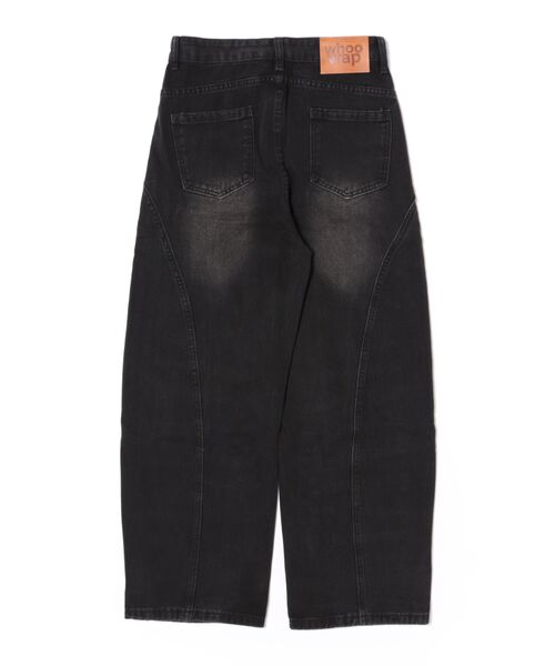 Sakka(サッカ)の「ワイドカーブデニムパンツ(デニムパンツ・レディース・ブラック/ブルー・SMALL/MEDIUM/LARGE/X-LARGE)」の9枚目の写真
