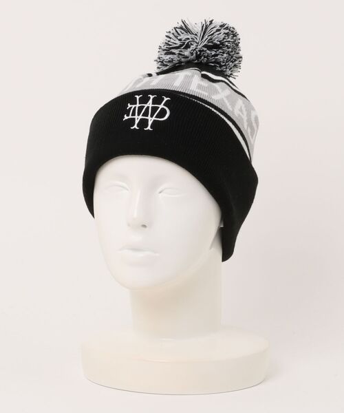 セール】【Dickies】DK EX WD LOGO JACQUARD KNIT WATCH/ロゴ/ボンボン