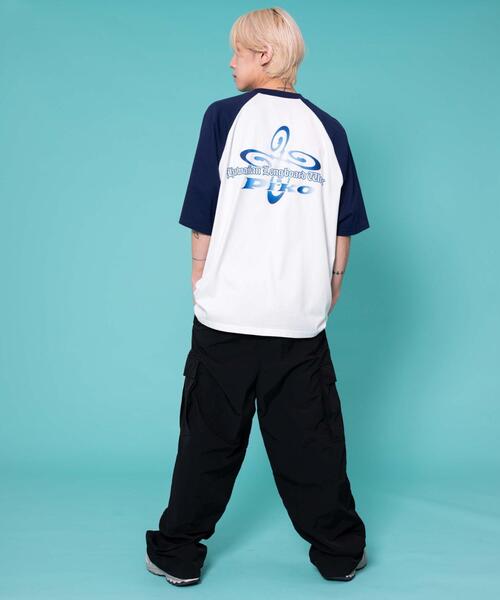 Piko（ピコ）の「∴WEGO/PIKO別注ラグラングラフィックT（Tシャツ/カットソー・メンズ・ブラック/ブラウン/ネイビー・LARGE/MEDIUM）」の6枚目の写真