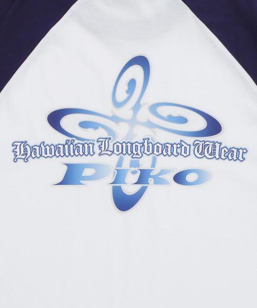 Piko（ピコ）の「∴WEGO/PIKO別注ラグラングラフィックT（Tシャツ/カットソー・メンズ・ブラック/ブラウン/ネイビー・LARGE/MEDIUM）」の12枚目の写真