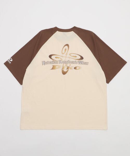 Piko（ピコ）の「∴WEGO/PIKO別注ラグラングラフィックT（Tシャツ/カットソー・メンズ・ブラック/ブラウン/ネイビー・LARGE/MEDIUM）」の8枚目の写真