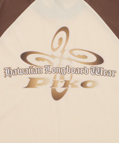 Piko（ピコ）の「∴WEGO/PIKO別注ラグラングラフィックT（Tシャツ/カットソー・メンズ・ブラック/ブラウン/ネイビー・LARGE/MEDIUM）」の9枚目の写真