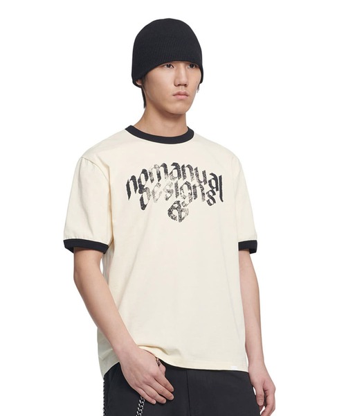 [NOMANUAL] N.D RINGER T-SHIRT★Tシャツ NOMANUAL】N.D RINGER T-SHIRT | OUR BRAND,NOMANUAL | PRESSING