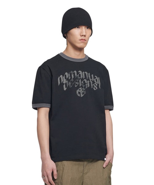 Tシャツ・カットソー NOMANUAL N.R T-Shirt NOMANUAL /ノーマニュアル」無規則 N.R T-SHIRT（Tシャツ