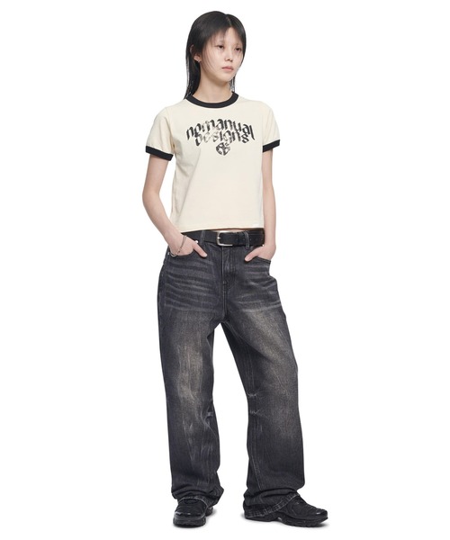 [NOMANUAL] N.D RINGER T-SHIRT★Tシャツ NOMANUAL】N.D RINGER T-SHIRT | OUR BRAND,NOMANUAL | PRESSING
