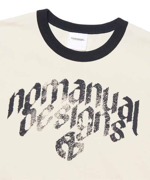 [NOMANUAL] N.D RINGER T-SHIRT★Tシャツ NOMANUAL /ノーマニュアル」 N.D RINGER T-SHIRT（Tシャツ