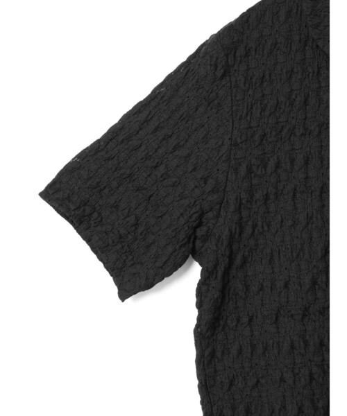 mizuiroind（ミズイロインド）の「mizuiro ind ストレッチレースラウンドカラーシャツ（シャツ/ブラウス・レディース・オフホワイト/ブラック/グレー・FREE）」の16枚目の写真