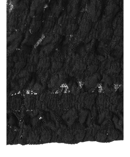 mizuiroind（ミズイロインド）の「mizuiro ind ストレッチレースラウンドカラーシャツ（シャツ/ブラウス・レディース・オフホワイト/ブラック/グレー・FREE）」の17枚目の写真