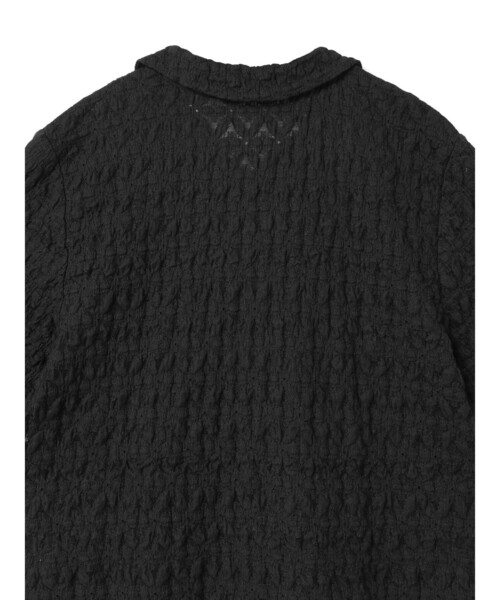 mizuiro ind◆長袖シャツ/ウール/グレー ミズイロインド mizuiro-ind *リネンコットンギャザーシャツ