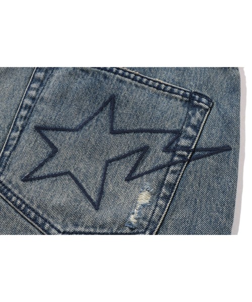 STA RELAXED FIT DENIM SHORTS（デニムパンツ）｜A BATHING APE（ア