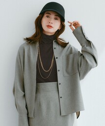 パウダリーチュール ハイネックトップス