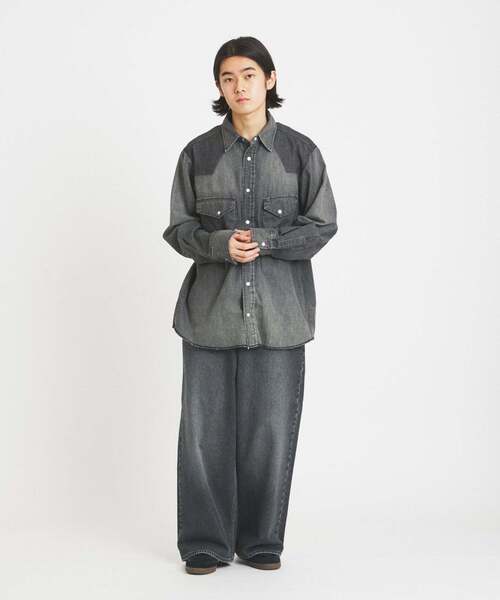 Wrangler（ラングラー）の「Wrangler / ラングラー for FOLL デニム パンツ（デニムパンツ・メンズ・ブラック/ネイビー・SMALL/MEDIUM/LARGE）」の3枚目の写真