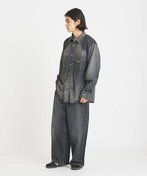 Wrangler（ラングラー）の「Wrangler / ラングラー for FOLL デニム パンツ（デニムパンツ・メンズ・ブラック/ネイビー・SMALL/MEDIUM/LARGE）」の4枚目の写真