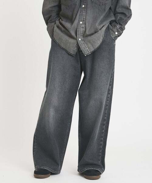 Wrangler（ラングラー）の「Wrangler / ラングラー for FOLL デニム パンツ（デニムパンツ・メンズ・ブラック/ネイビー・SMALL/MEDIUM/LARGE）」の6枚目の写真