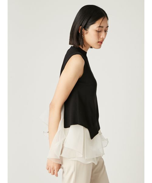 う*様 9/1迄出品【新品タグ付】FRAY I.D ラッフルフリルレイヤーニット WEB限定カラー】ラッフルフリルレイヤーニット（ニット）｜FRAY I.D