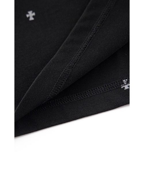 UNKNOWN LONDON（アンノウン・ロンドン）の「Tシャツ｜Tiny Cross Glitter Tee｜Unknown London（Tシャツ/カットソー・メンズ・ブラック/オフホワイト・SMALL/MEDIUM/LARGE/X-LARGE）」の6枚目の写真