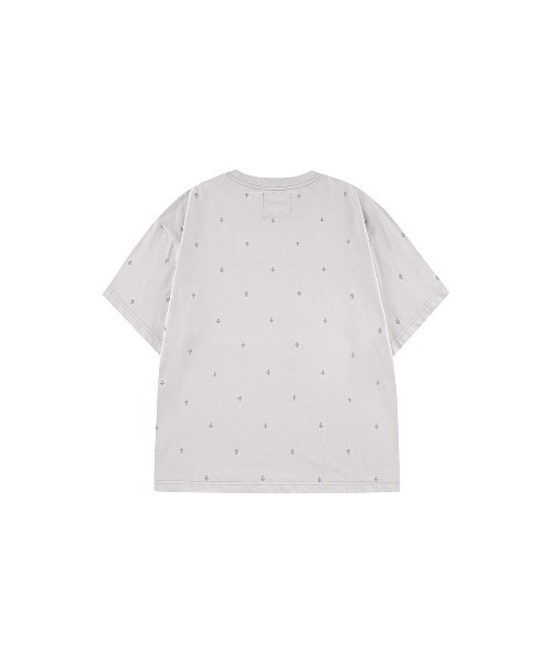 UNKNOWN LONDON（アンノウン・ロンドン）の「Tシャツ｜Tiny Cross Glitter Tee｜Unknown London（Tシャツ/カットソー・メンズ・ブラック/オフホワイト・SMALL/MEDIUM/LARGE/X-LARGE）」の8枚目の写真