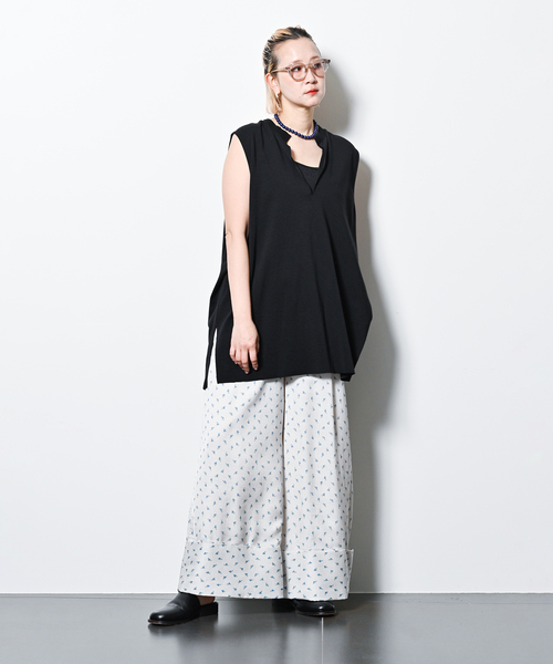 CITYSHOP（シティーショップ）の「《追加2》KEY NECK N-SL Tシャツ（Tシャツ/カットソー・レディース・ホワイト/ブラック・FREE）」の21枚目の写真