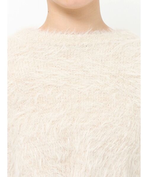 MURUA（ムルーア）の「バイカラーMIXシャギーニット（ニット/セーター・レディース・グレー/ブルー/アイボリー/オレンジ/ネイビー・FREE）」の15枚目の写真