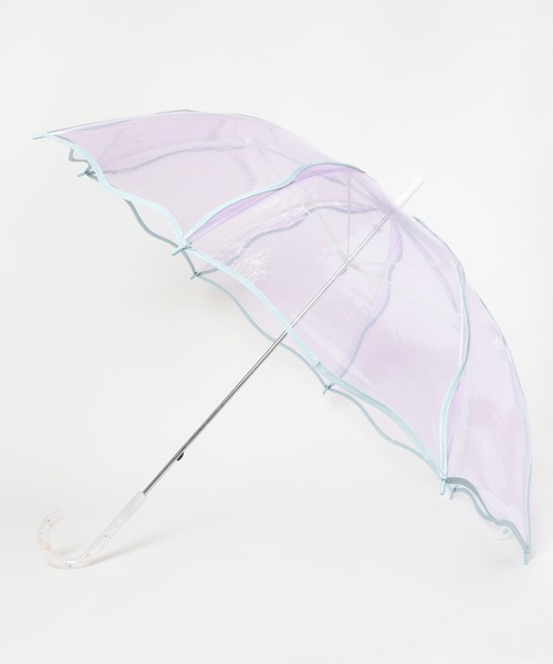 SMELLY（スメリー）の「Wpc.　ウェビーアンブレラ（長傘・レディース・オフホワイト/ラベンダー・FREE）」の15枚目の写真