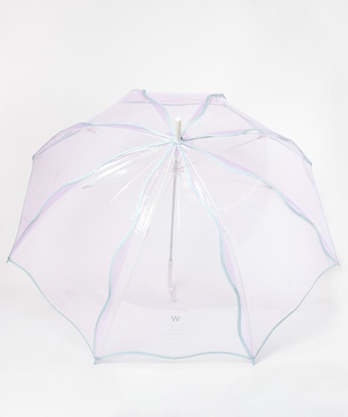 SMELLY（スメリー）の「Wpc.　ウェビーアンブレラ（長傘・レディース・オフホワイト/ラベンダー・FREE）」の16枚目の写真