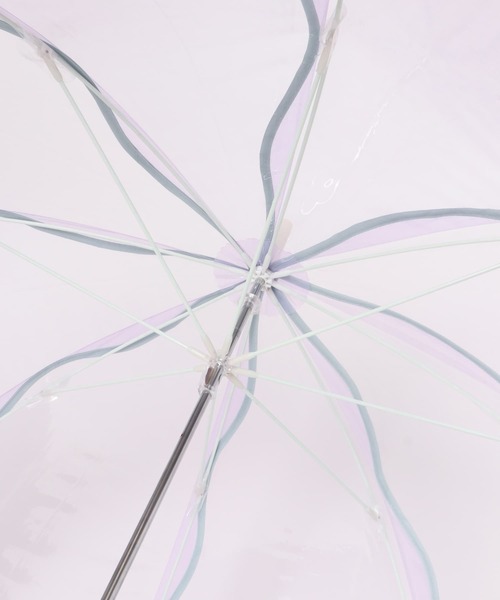 SMELLY（スメリー）の「Wpc.　ウェビーアンブレラ（長傘・レディース・オフホワイト/ラベンダー・FREE）」の18枚目の写真