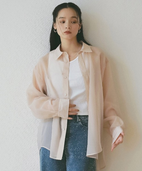 セール】シアー2WAYシャツ（シャツ/ブラウス）｜EIMY ISTOIRE