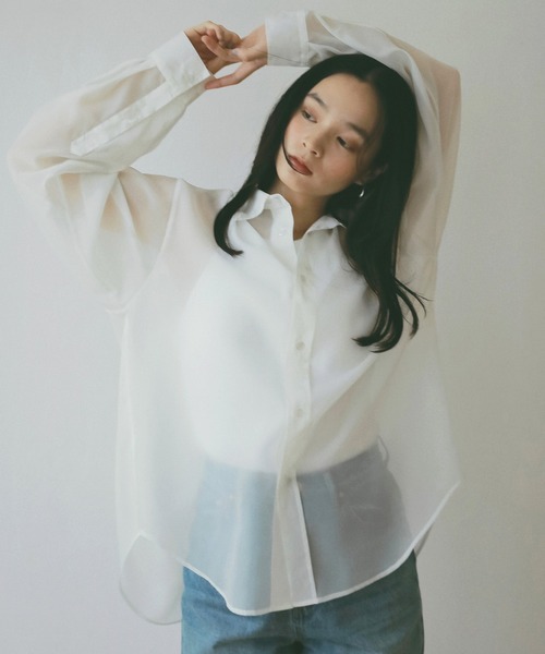 セール】シアー2WAYシャツ（シャツ/ブラウス）｜EIMY ISTOIRE