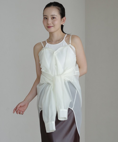 セール】シアー2WAYシャツ（シャツ/ブラウス）｜EIMY ISTOIRE