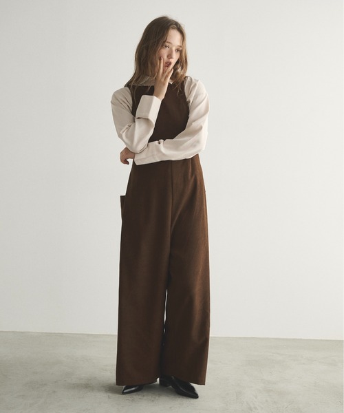 セール】サイドポケットコーデュロイオールインワン（サロペット