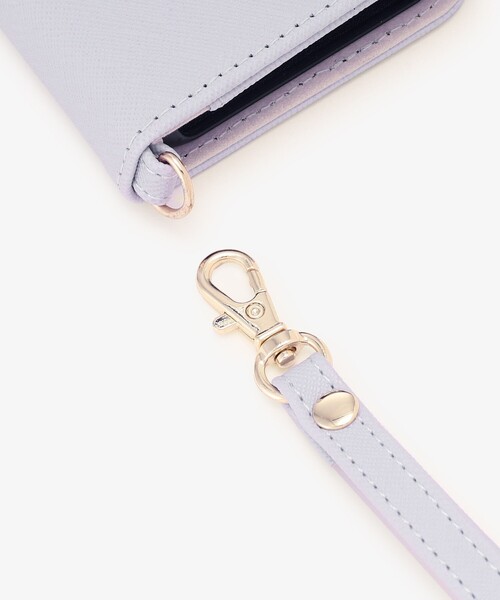 Afternoon Tea（アフタヌーンティー）の「シンプルビジューiPhone15/14/13ケース（スマホケース/カバー・レディース・ライトブルー/ベージュ・ONE SIZE）」の6枚目の写真