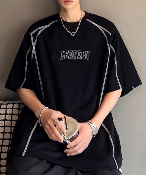 MGV(エムジーヴィー)の「ステッチデザインロゴカットソー(Tシャツ/カットソー・メンズ・ブラック/ホワイト・MEDIUM/LARGE/X-LARGE)」の8枚目の写真