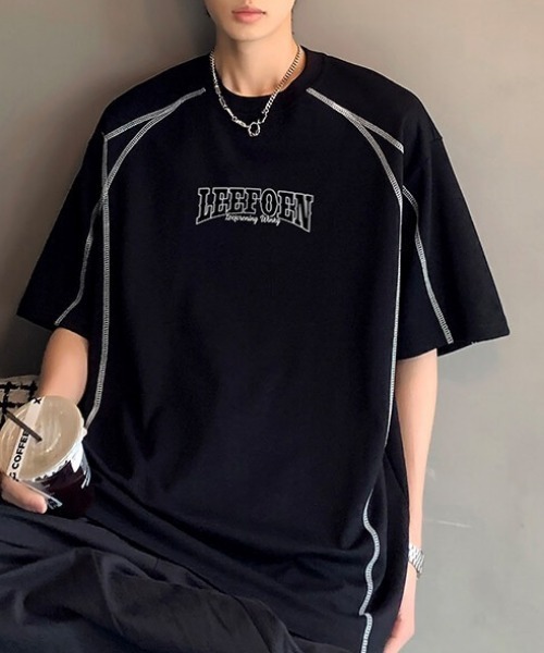 MGV(エムジーヴィー)の「ステッチデザインロゴカットソー(Tシャツ/カットソー・メンズ・ブラック/ホワイト・MEDIUM/LARGE/X-LARGE)」の9枚目の写真
