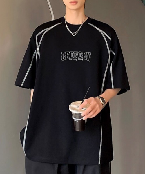 MGV(エムジーヴィー)の「ステッチデザインロゴカットソー(Tシャツ/カットソー・メンズ・ブラック/ホワイト・MEDIUM/LARGE/X-LARGE)」の10枚目の写真