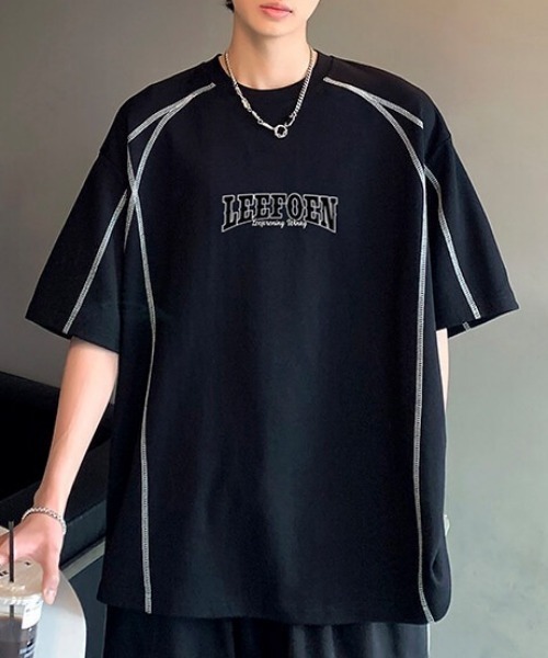 MGV(エムジーヴィー)の「ステッチデザインロゴカットソー(Tシャツ/カットソー・メンズ・ブラック/ホワイト・MEDIUM/LARGE/X-LARGE)」の11枚目の写真