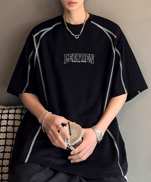 MGV(エムジーヴィー)の「ステッチデザインロゴカットソー(Tシャツ/カットソー・メンズ・ブラック/ホワイト・MEDIUM/LARGE/X-LARGE)」の12枚目の写真