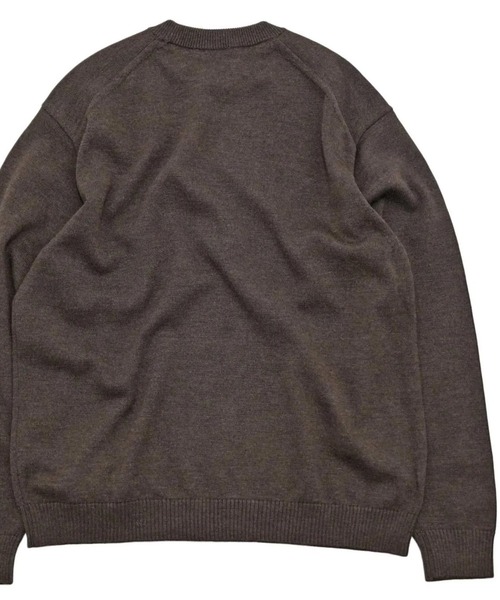 ATON(エイトン)の「【ATON】WOOL WASHI CREWNECK SWEATER(ニット/セーター・メンズ・ブラウン/ブラック・6/4)」の9枚目の写真