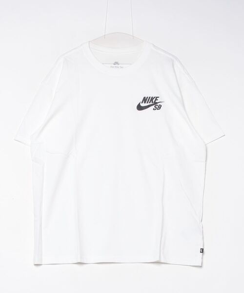 NIKE（ナイキ）の「ナイキ NIKE ナイキSB ロゴ S/S Tシャツ LBR（Tシャツ/カットソー・メンズ・ホワイト/グリーン・LL/3L/S/M/L）」の2枚目の写真