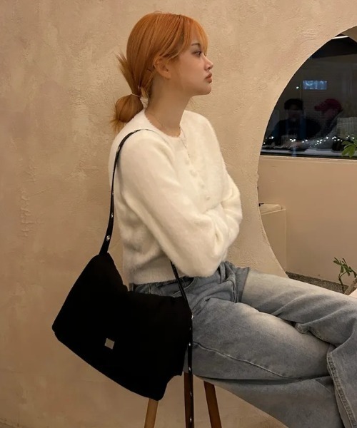 BLACKPURPLE（ブラックパープル）の「【日本未発売/WEB限定】BLACK PURPLE(ブラックパープル)/3WAY 軽量 ショルダー クロスバッグ ポーチ/3-Way Cloud Bag-M（ショルダーバッグ・レディース・ブラック・FREE）」の10枚目の写真