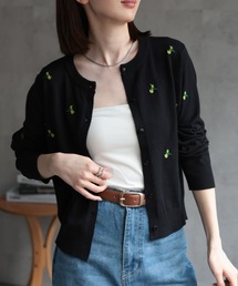 ☆1点もの☆レオナール ニット 花柄 ボタニカル シルク混 上品 品格 黒×紺. LEONARD レオナール FASHION ファッション 国内正規品 フラワー