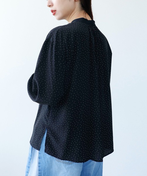 Cepica（セピカ）の「フロントプリーツドットブラウス（シャツ/ブラウス・レディース・ホワイト/ブラック・FREE）」の19枚目の写真