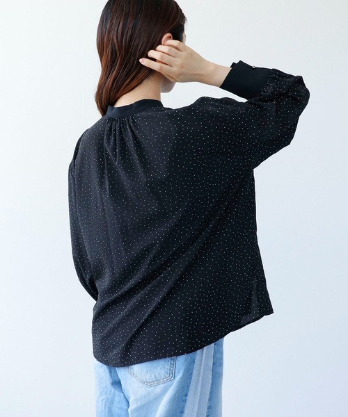Cepica（セピカ）の「フロントプリーツドットブラウス（シャツ/ブラウス・レディース・ホワイト/ブラック・FREE）」の20枚目の写真